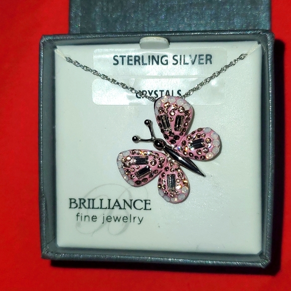brilliance Jewelry - 18 inch 925 Butterfly necklace